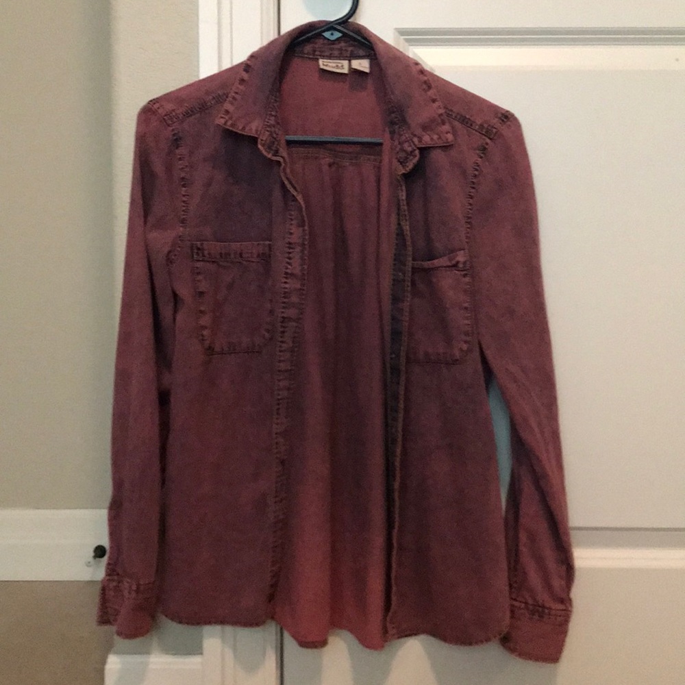 Pink Button-Up